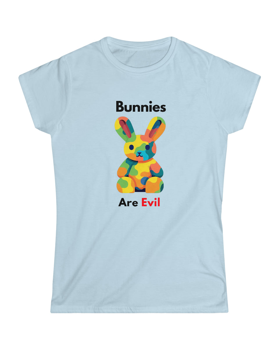 Women's Evil Bunny Tee | Funny Bunny T-Shirt