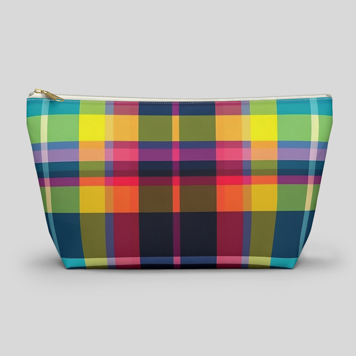 Tartan Travel Pouch | Colorful Accessory Bag