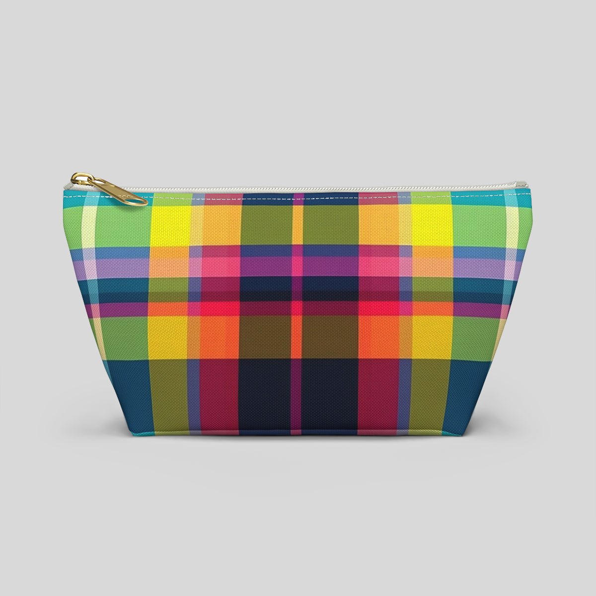 Tartan Travel Pouch | Colorful Accessory Bag