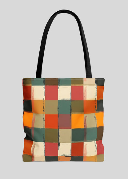 Checkered Tote Bag | Colorful Designer Tote