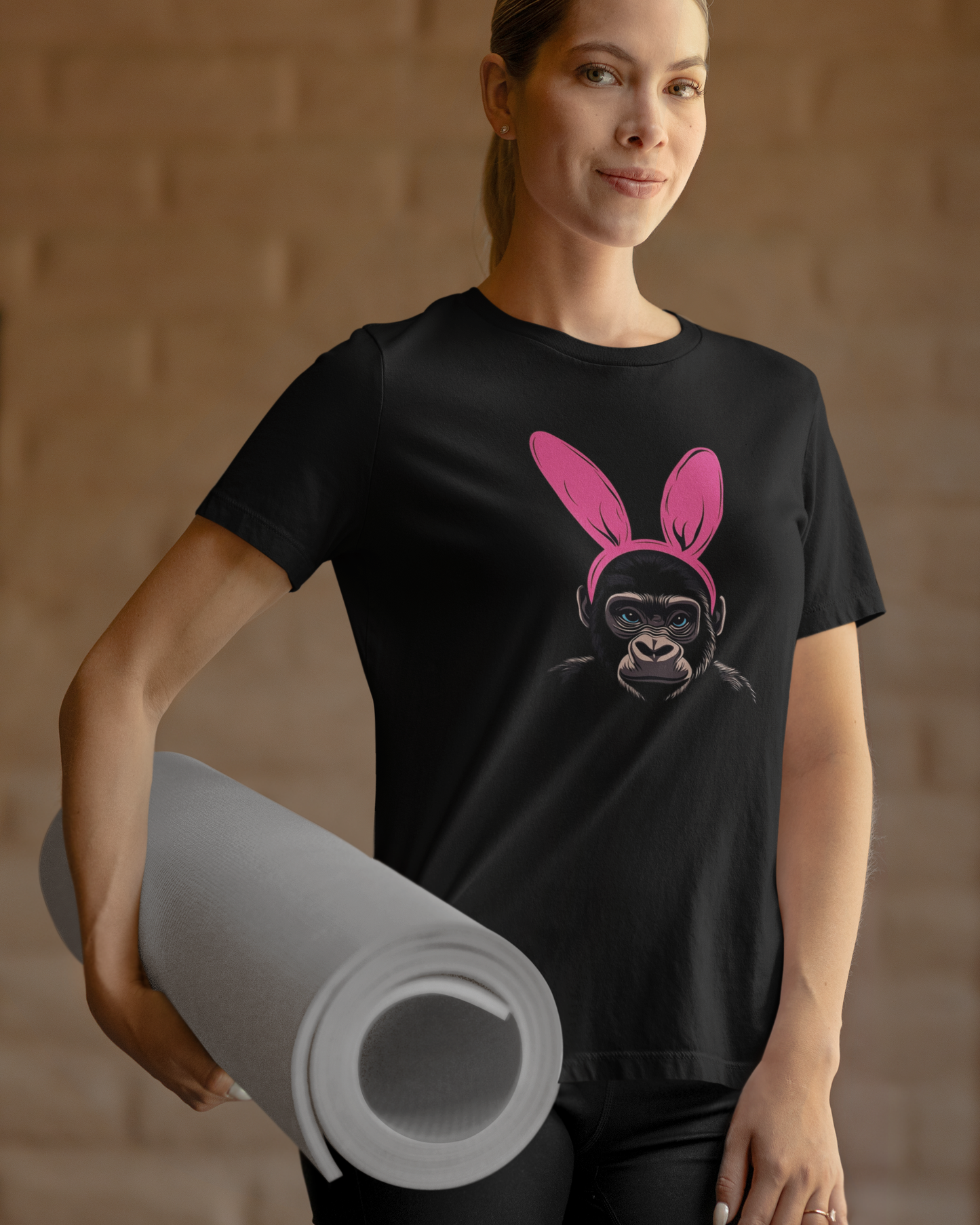 Baby Gorilla Bunny Ears T-Shirt | Fun Holiday Tee