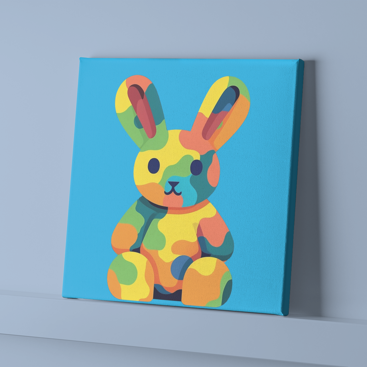 Bunny Canvas Art | Animal Wall Decor