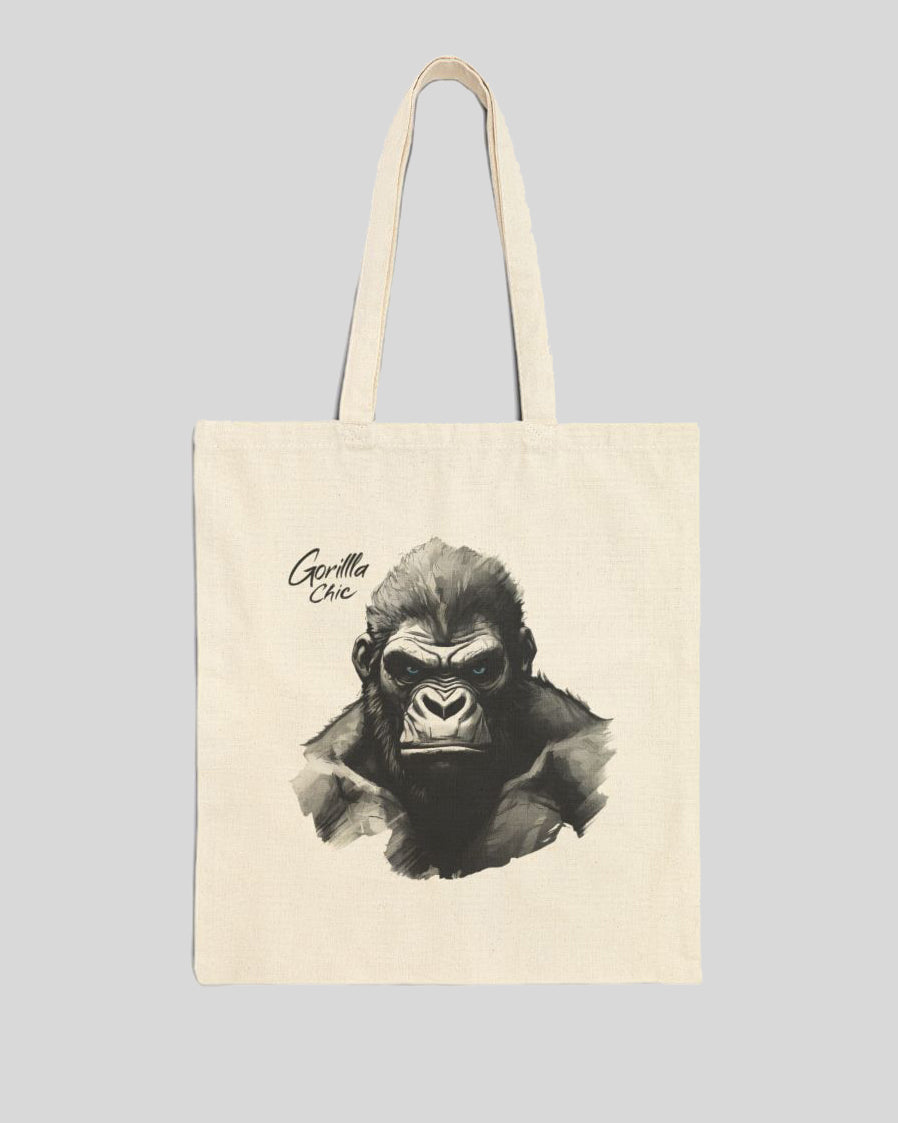 Gorilla Canvas Tote | Animal Design Carryall