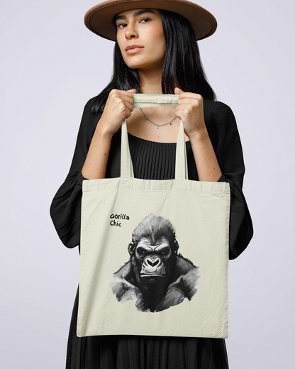 Gorilla Canvas Tote | Animal Design Carryall