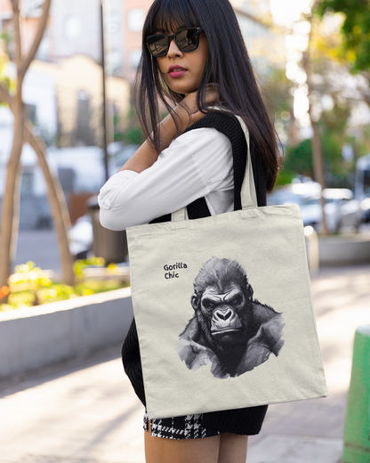 Gorilla Canvas Tote | Animal Design Carryall