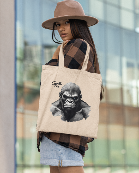 Gorilla Canvas Tote | Animal Design Carryall