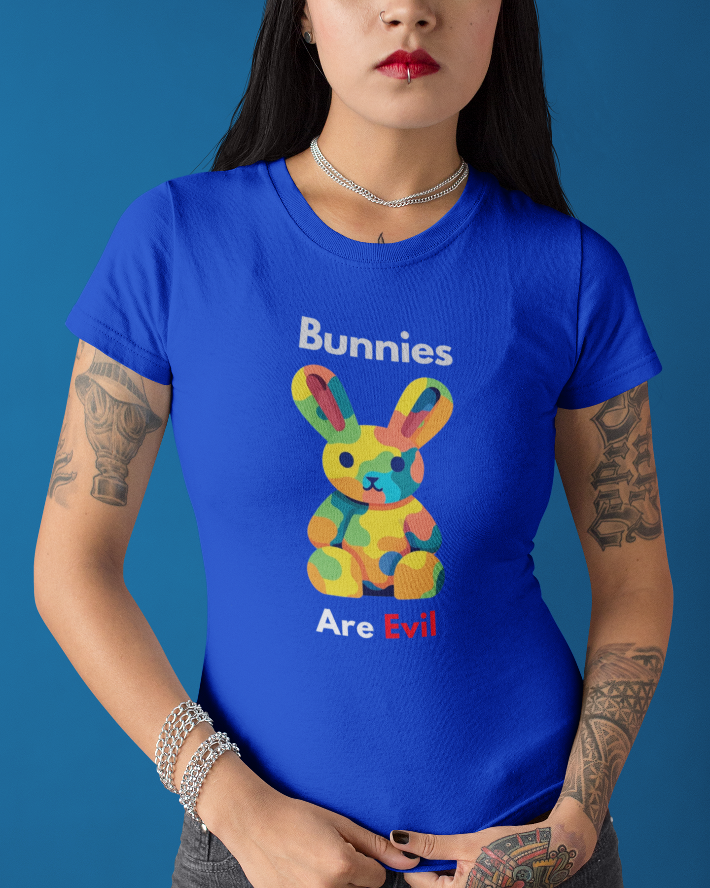 Women's Evil Bunny Tee | Funny Bunny T-Shirt